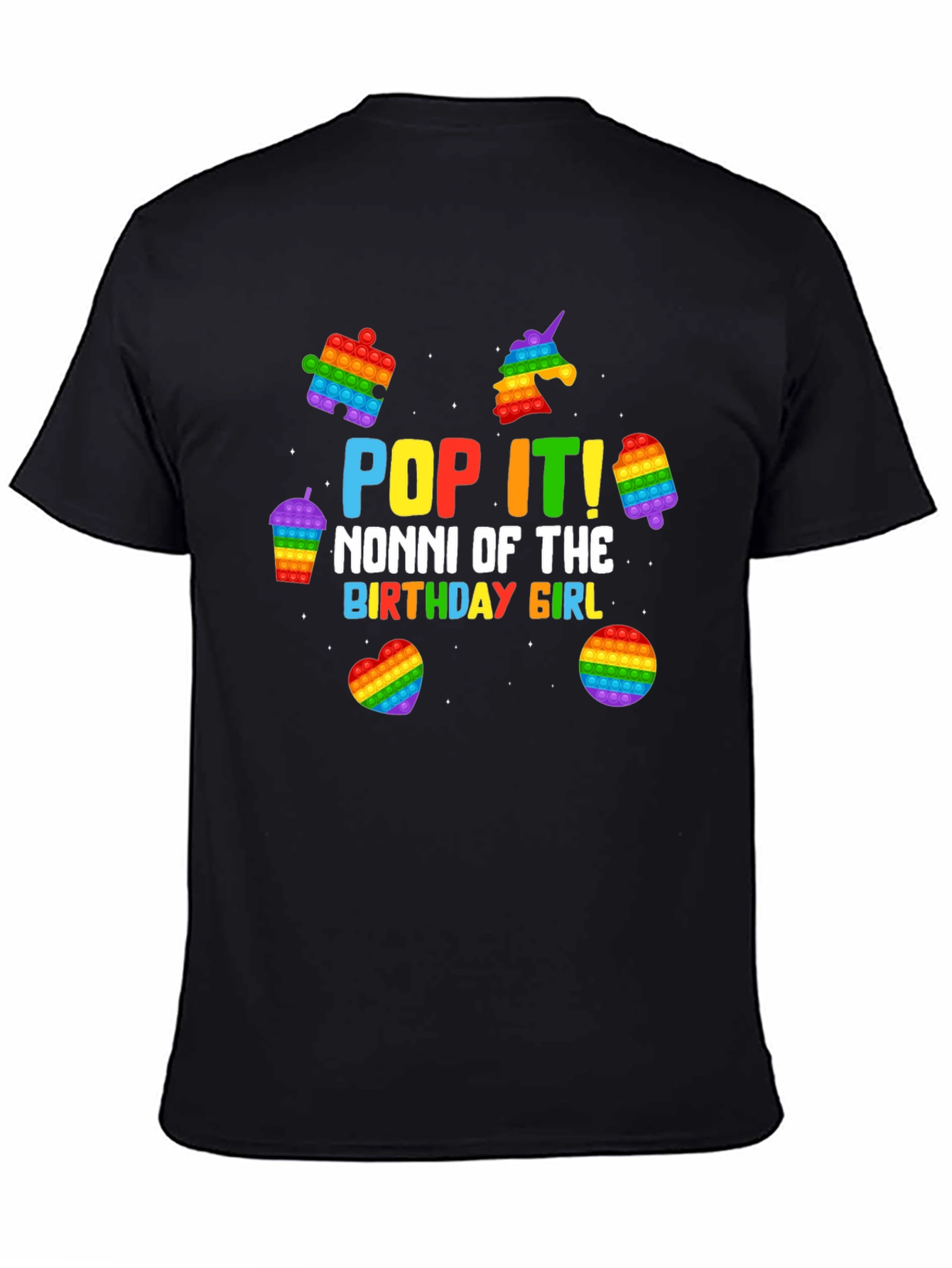 Pop It Nonni Birthday Girl T-Shirt