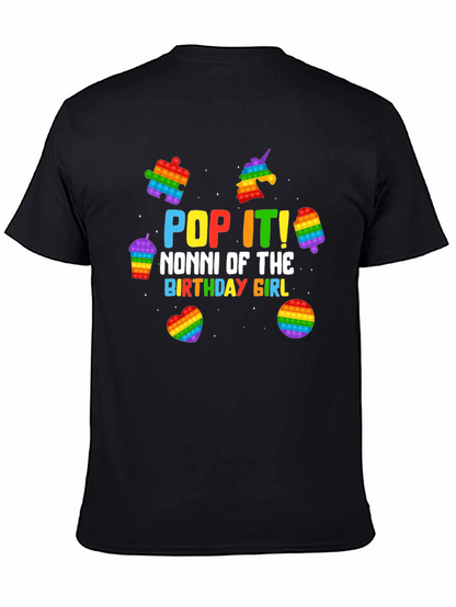 Pop It Nonni Birthday Girl T-Shirt