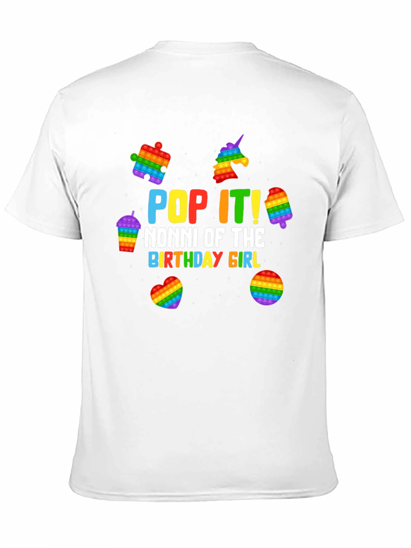 Pop It Nonni Birthday Girl T-Shirt