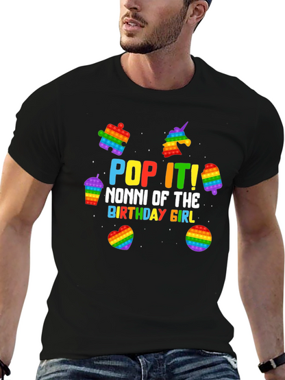 Pop It Nonni Birthday Girl T-Shirt