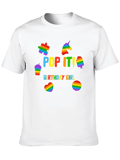 Pop It Nonni Birthday Girl T-Shirt