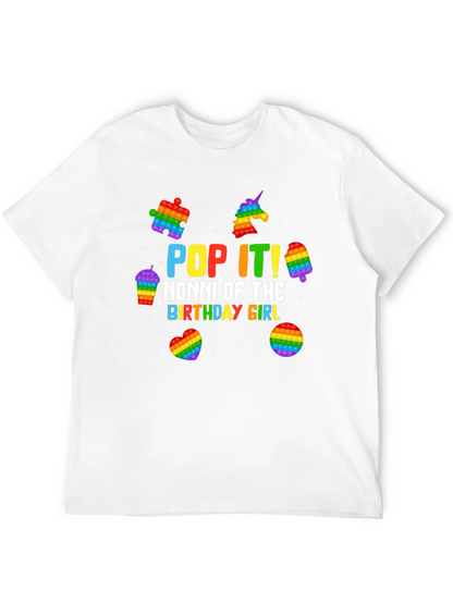 Pop It Nonni Birthday Girl T-Shirt
