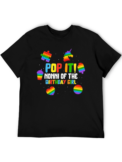 Pop It Nonni Birthday Girl T-Shirt