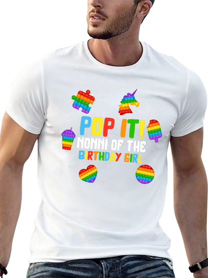 Pop It Nonni Birthday Girl T-Shirt