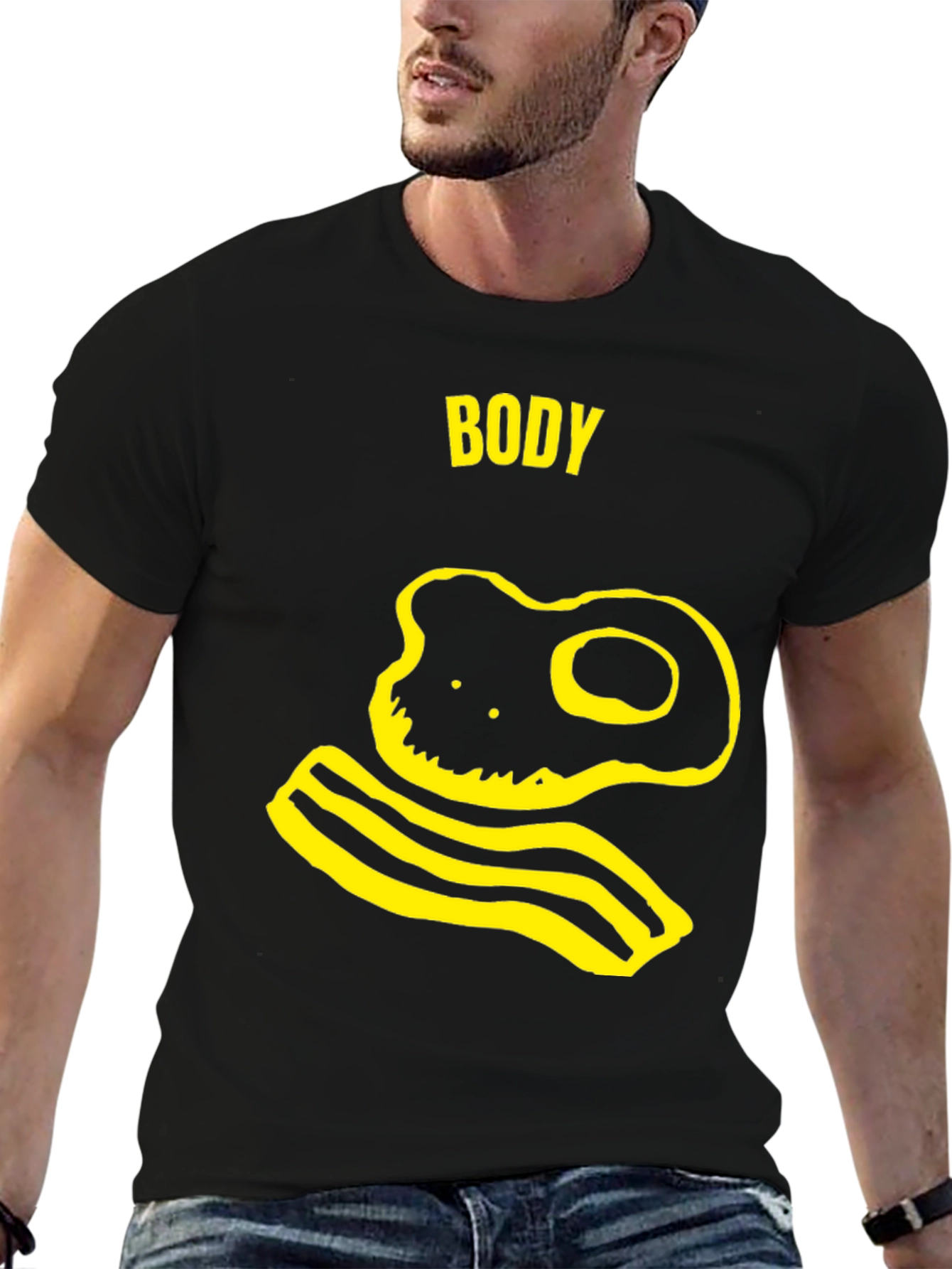 Body T-Shirt - Funny Egg and Bacon Graphic Tee