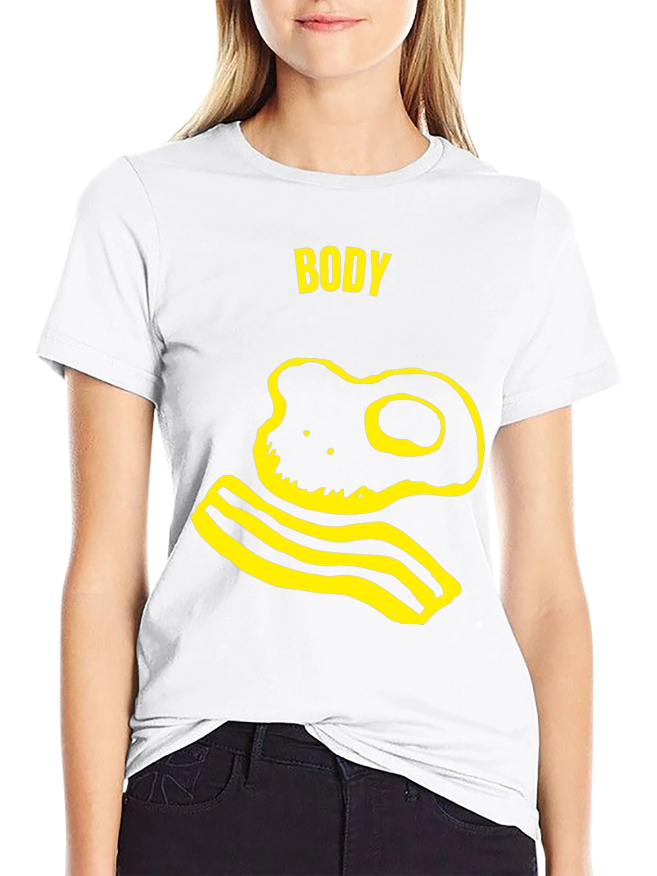 Body T-Shirt - Funny Egg and Bacon Graphic Tee