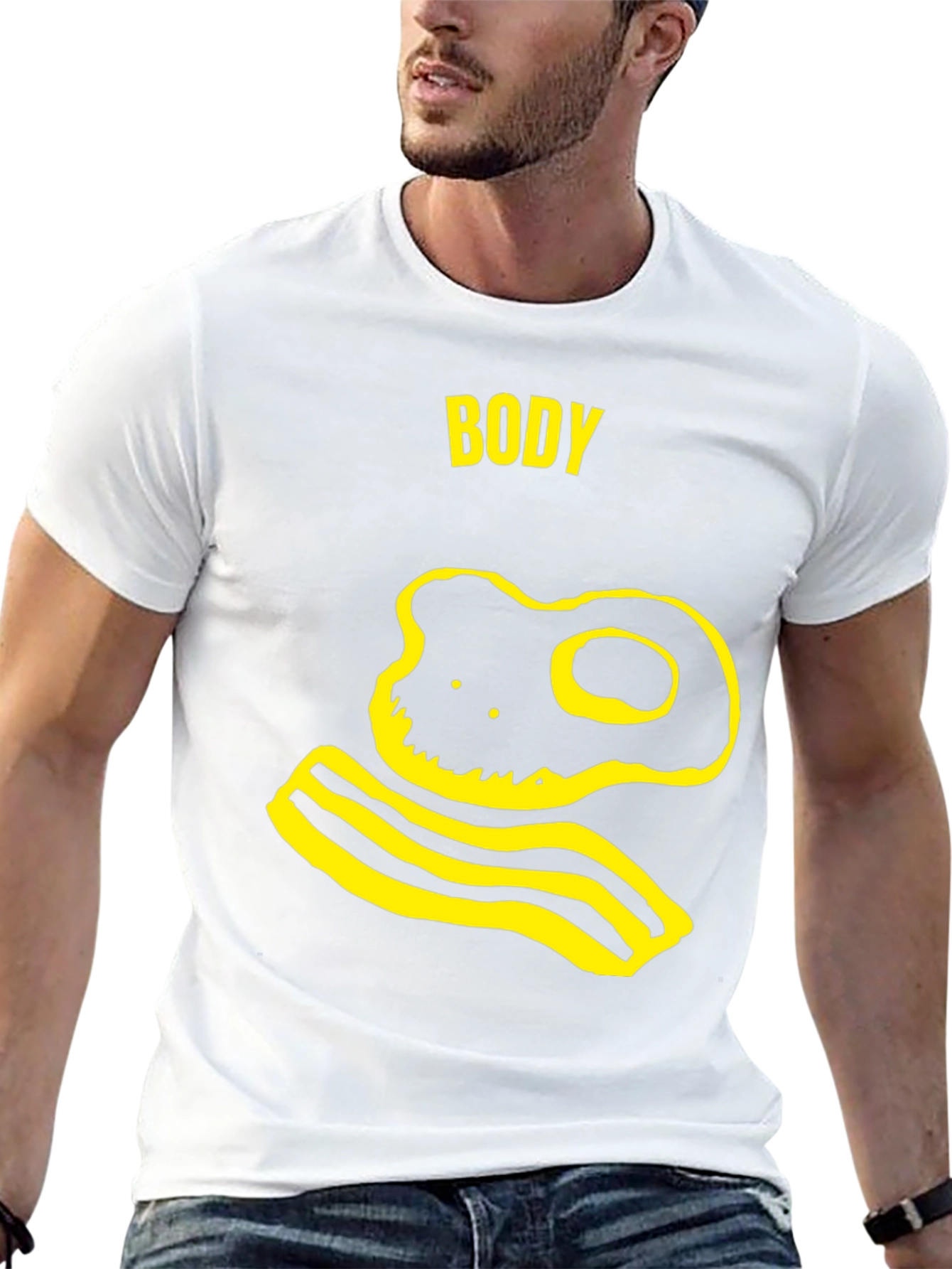 Body T-Shirt - Funny Egg and Bacon Graphic Tee