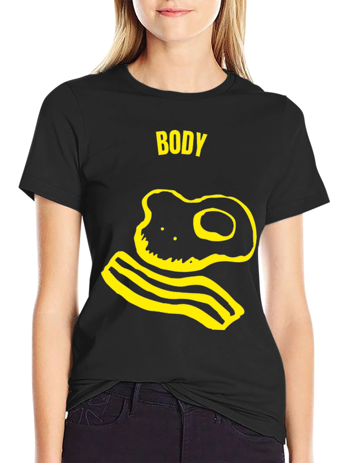 Body T-Shirt - Funny Egg and Bacon Graphic Tee