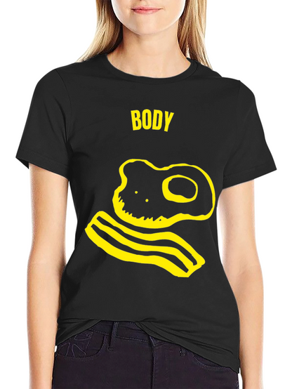 Body T-Shirt - Funny Egg and Bacon Graphic Tee