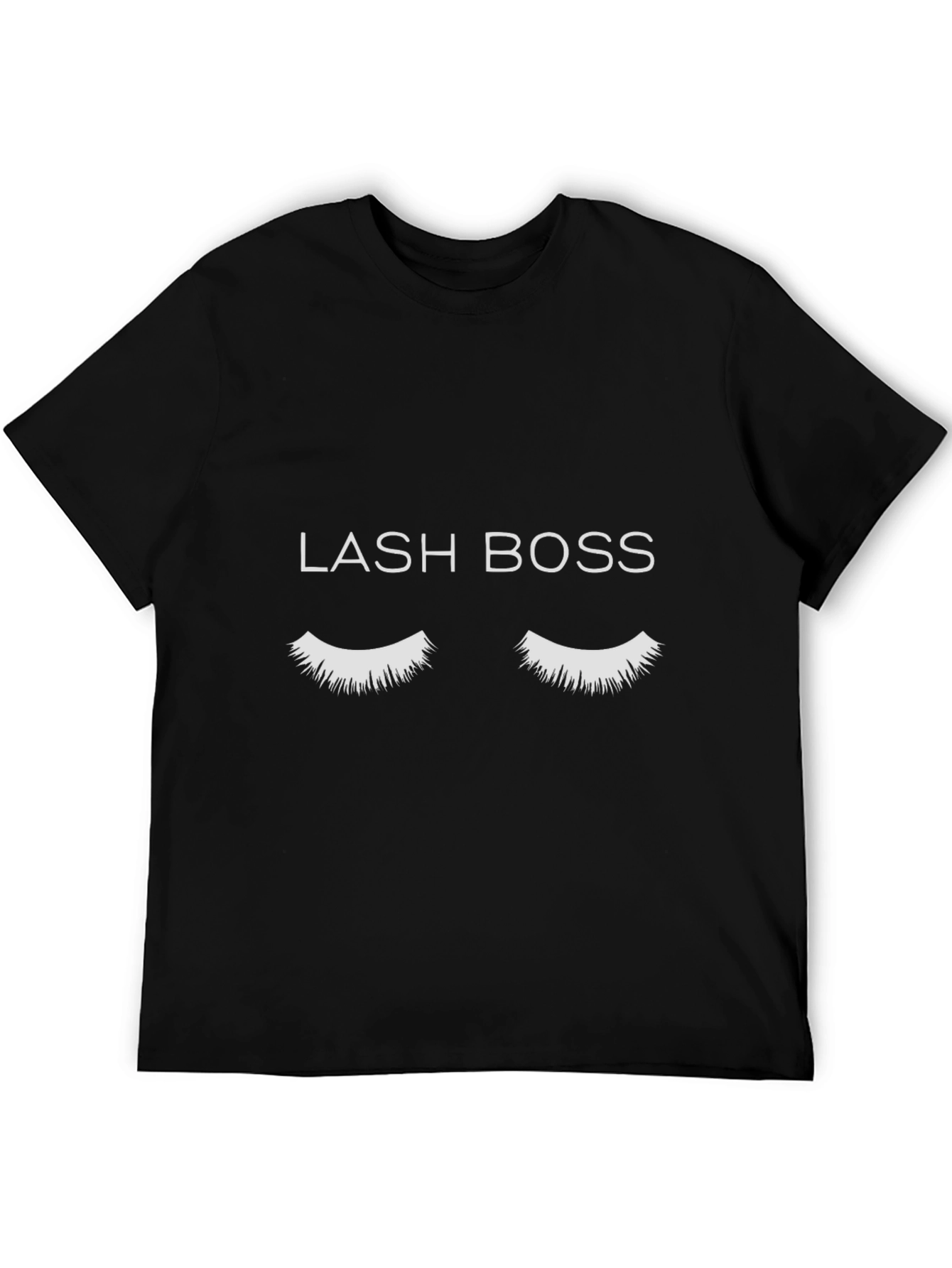 Lash Boss Graphic Tee - Eyelash Design Black T-Shirt