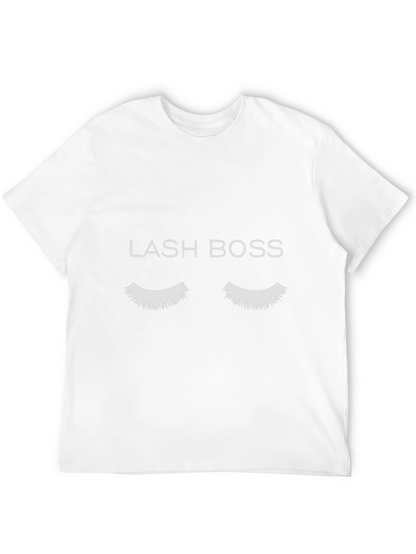 Lash Boss Graphic Tee - Eyelash Design Black T-Shirt