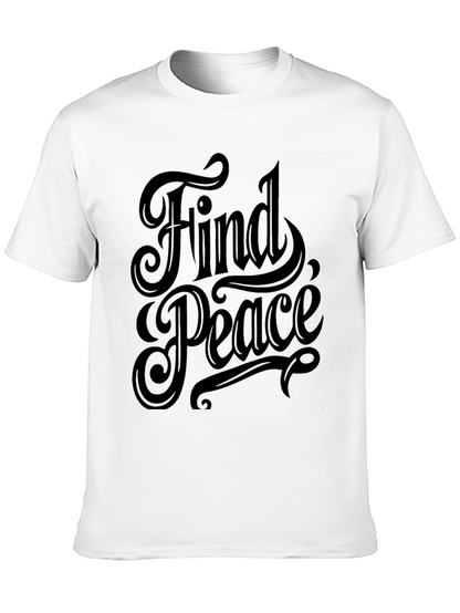 Find Peace Black Graphic Tee - Stylish Comfort