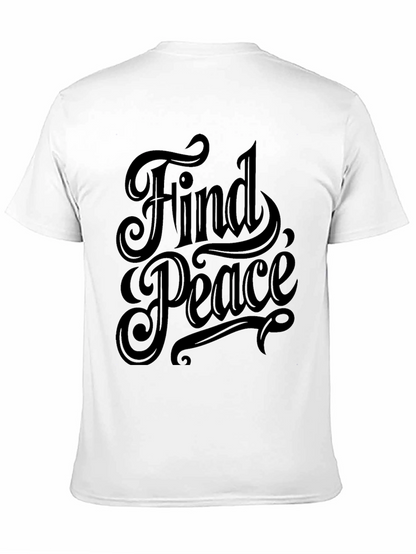 Find Peace Black Graphic Tee - Stylish Comfort