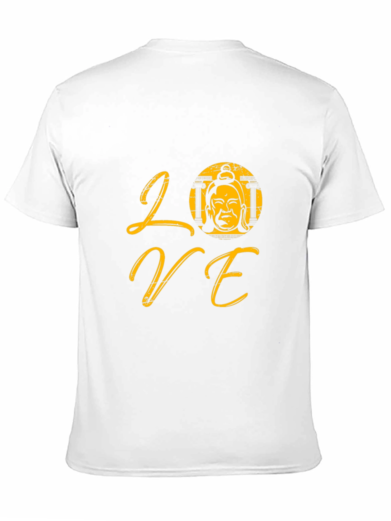 Love Buddha Graphic T-Shirt - Trendy Black Tee