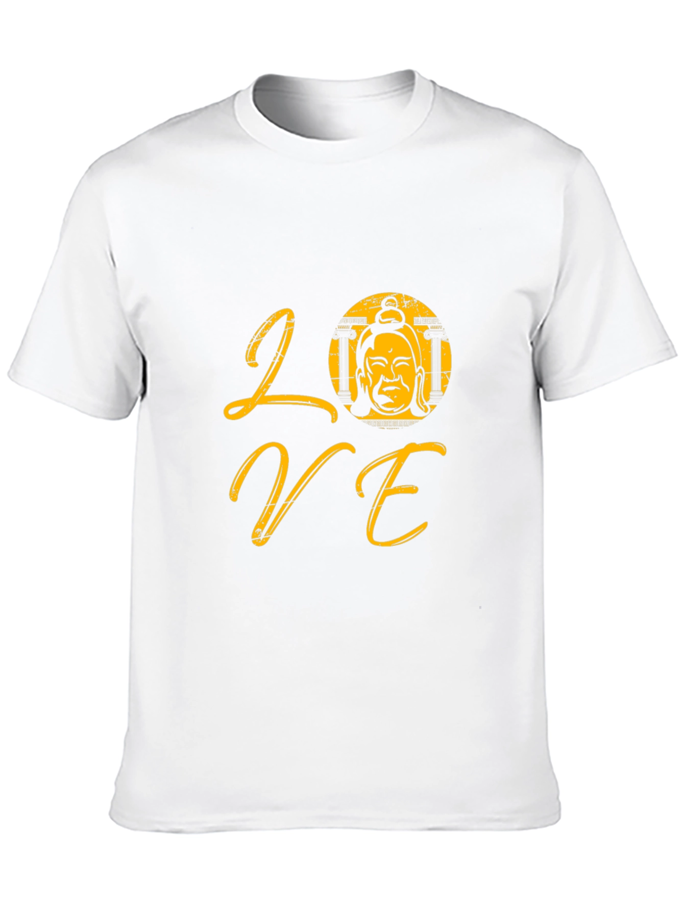 Love Buddha Graphic T-Shirt - Trendy Black Tee