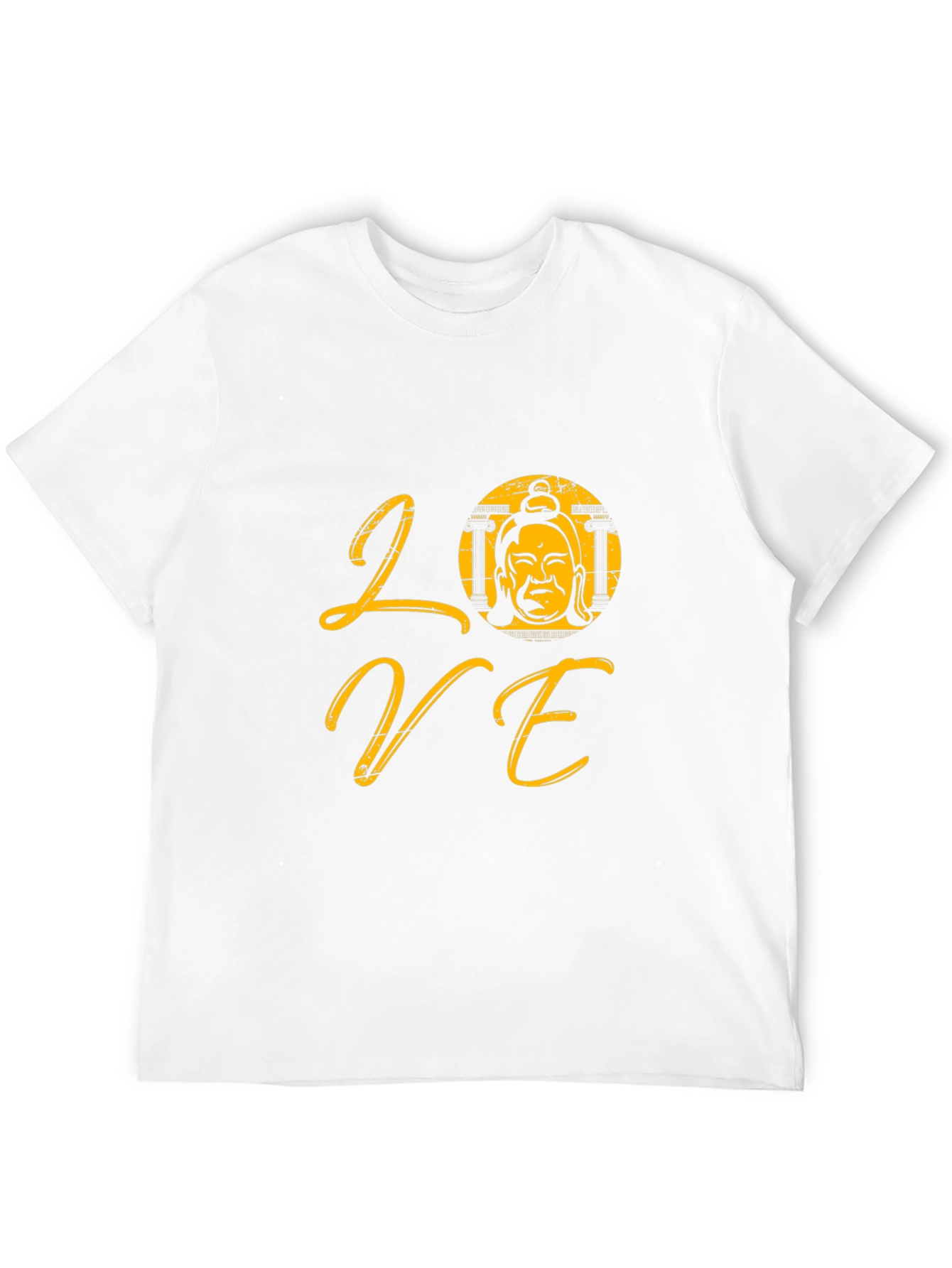Love Buddha Graphic T-Shirt - Trendy Black Tee