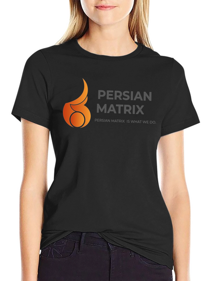 Persian Matrix Black Graphic Tee