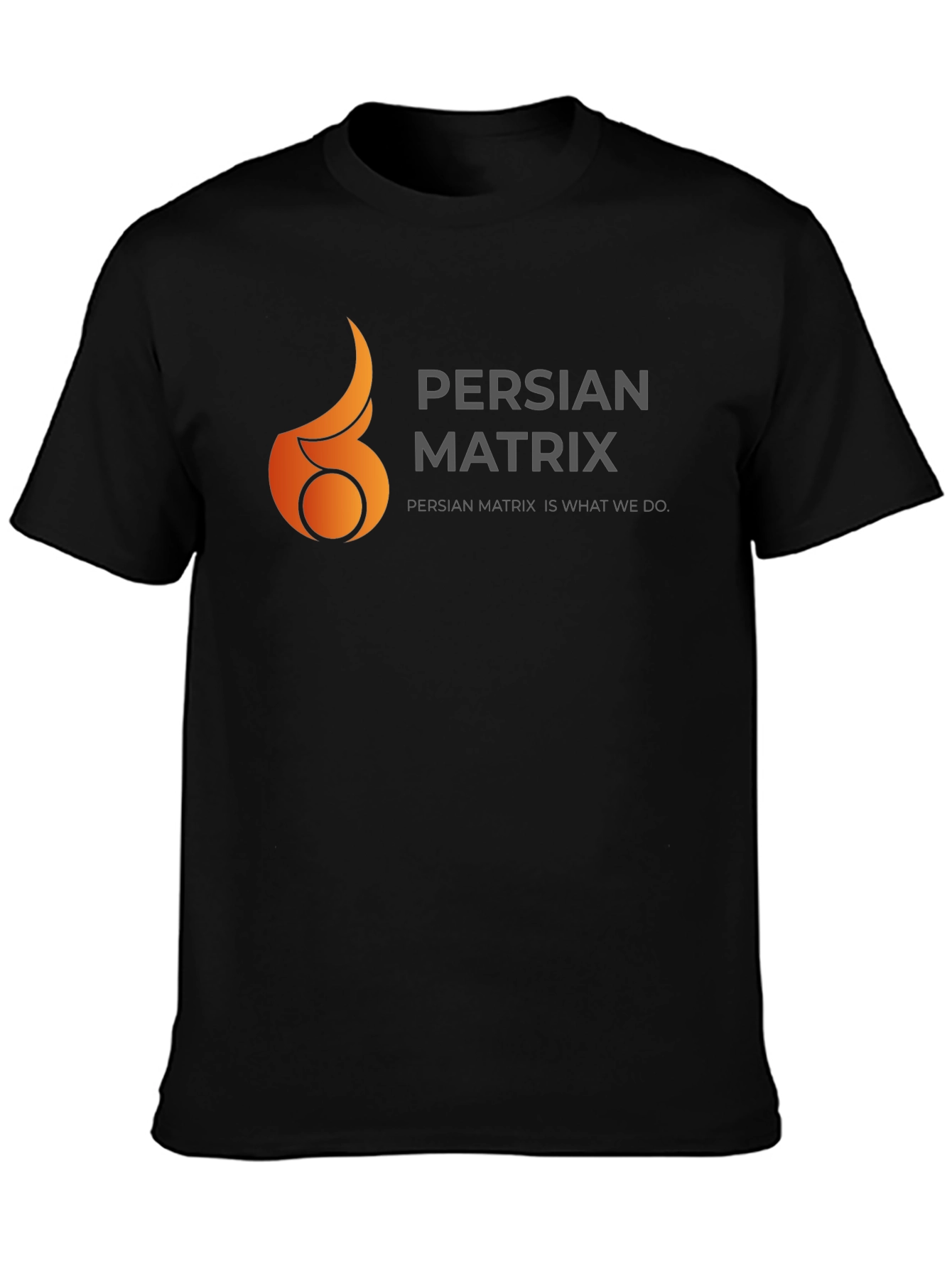 Persian Matrix Black Graphic Tee