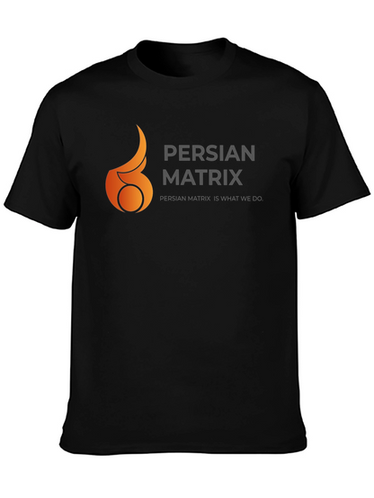 Persian Matrix Black Graphic Tee