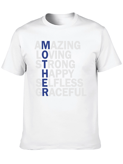 Amazing Mother Graphic T-Shirt - Strong Loving Graceful