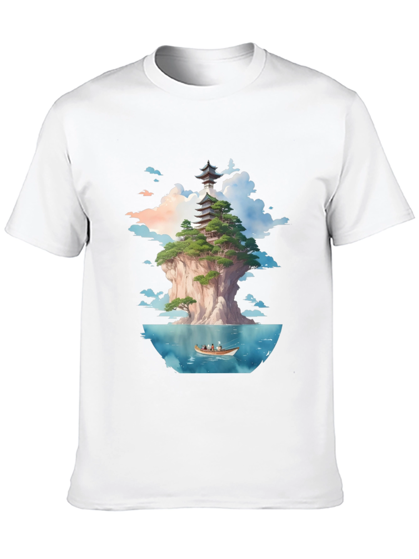 Pagoda Island Graphic Tee - Unique Design