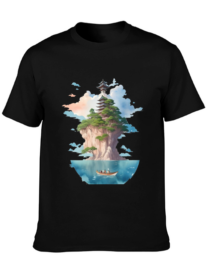 Pagoda Island Graphic Tee - Unique Design
