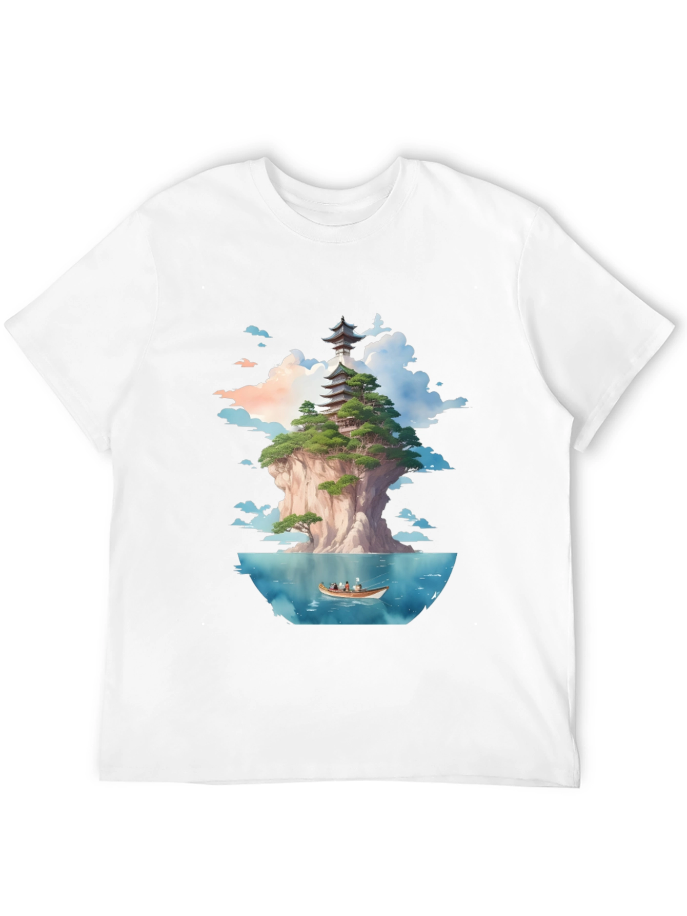 Pagoda Island Graphic Tee - Unique Design