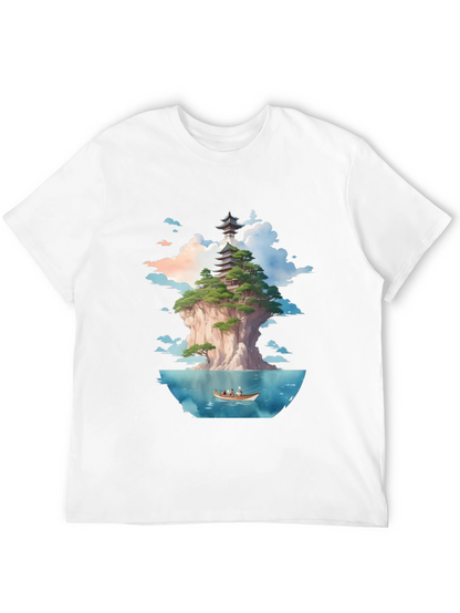 Pagoda Island Graphic Tee - Unique Design