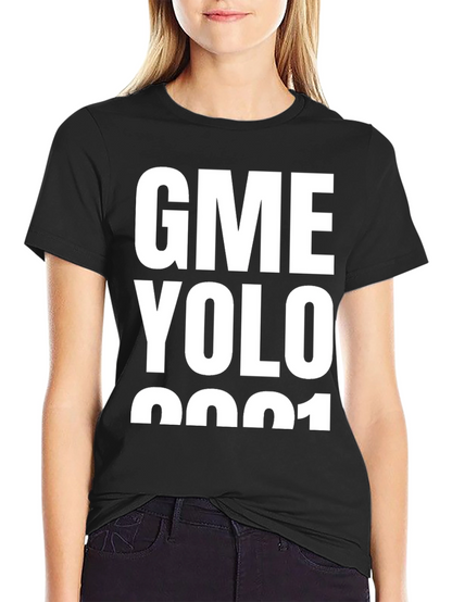 GME YOLO 2021 Black T-Shirt