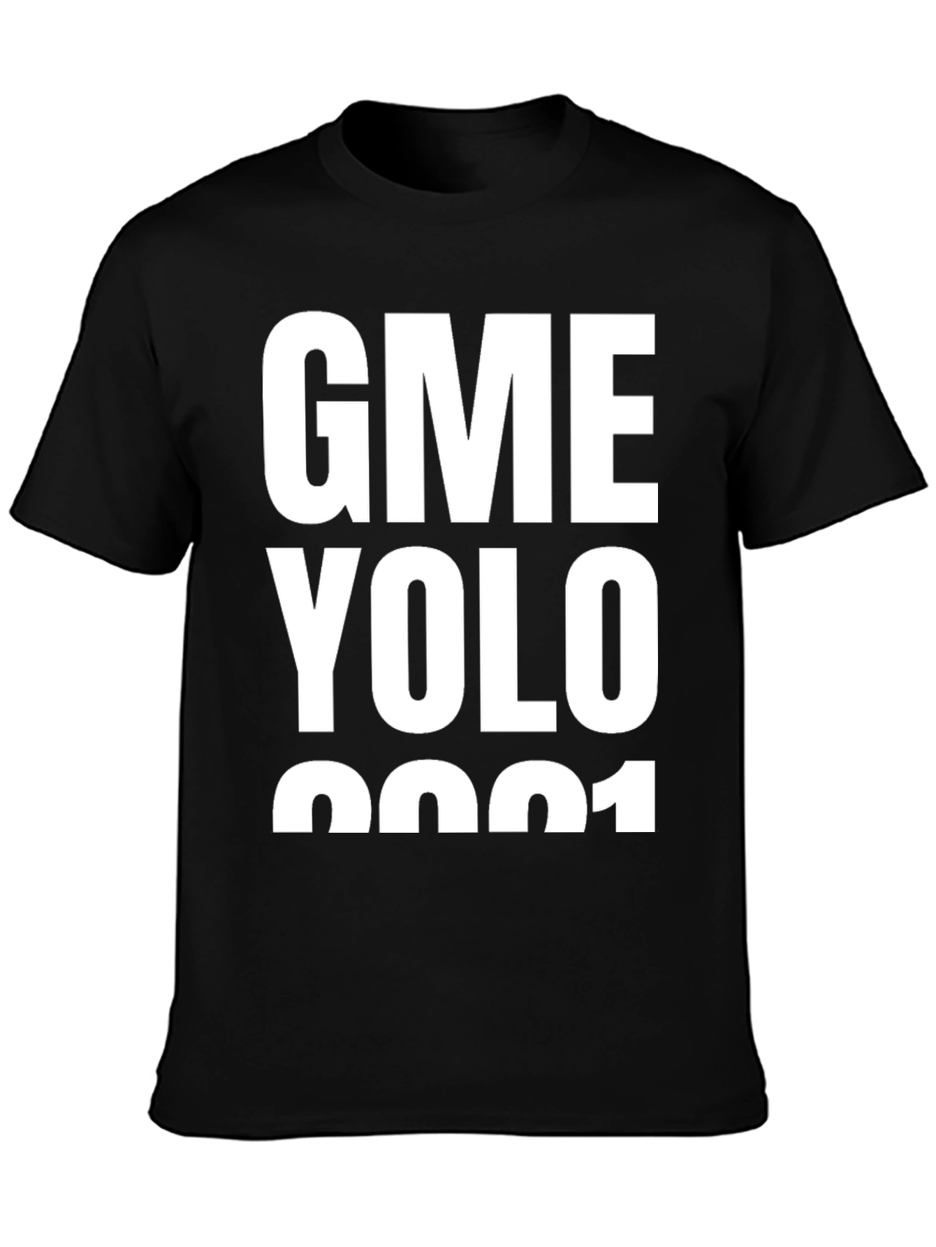 GME YOLO 2021 Black T-Shirt