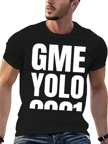 GME YOLO 2021 Black T-Shirt