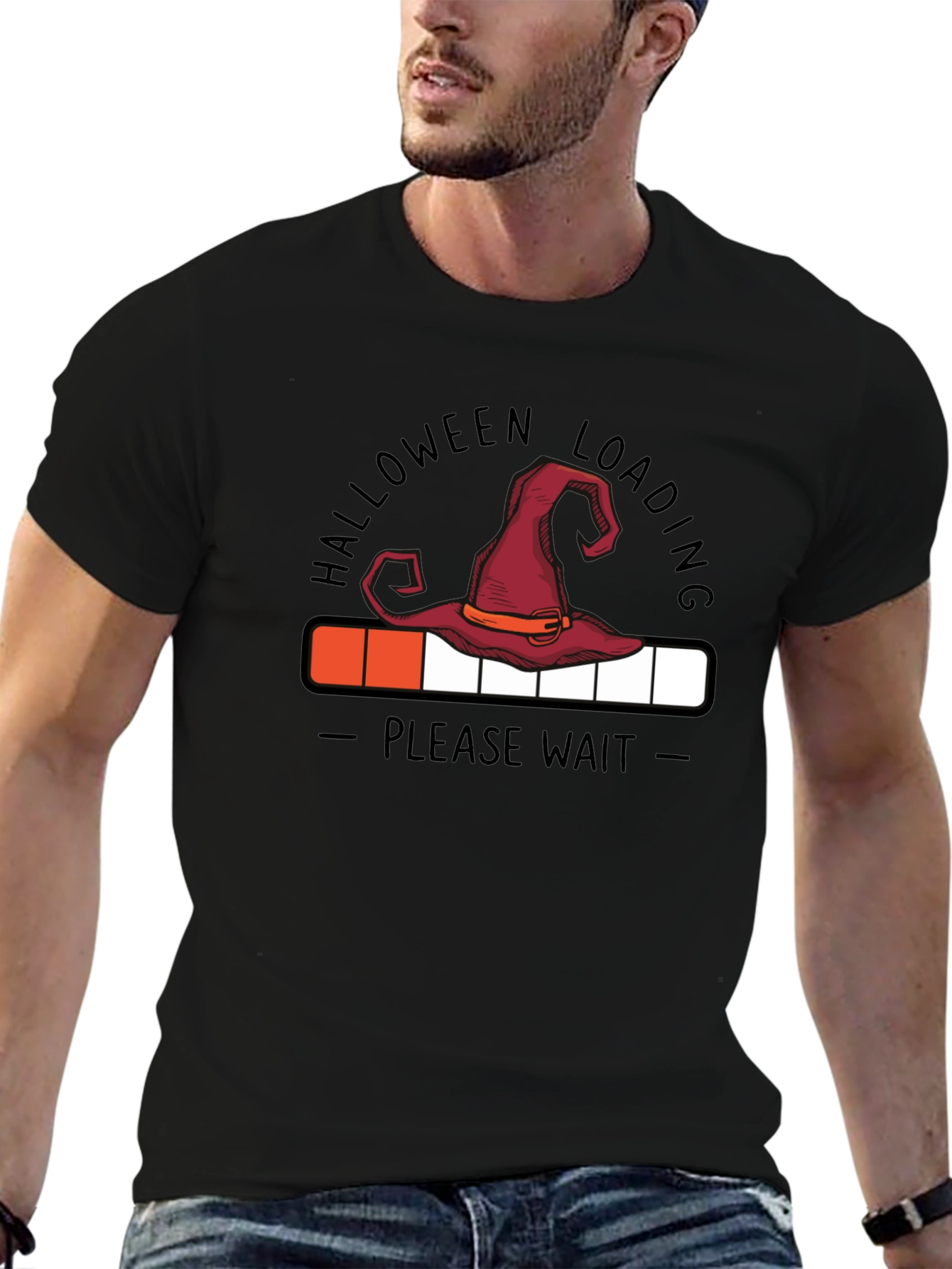Halloween Loading T-Shirt - Witch Hat Design