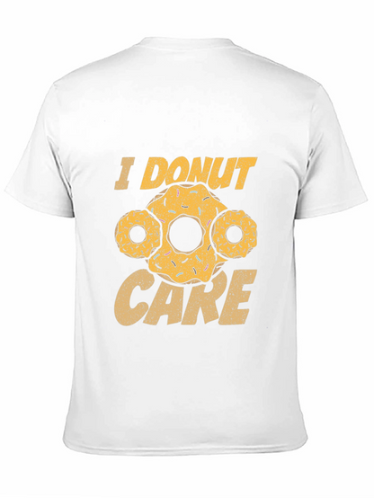 I Donut Care Black Graphic T-Shirt