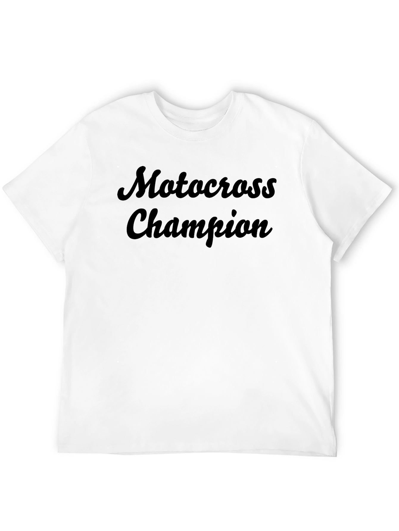 Motocross Champion Graphic Tee - Black T-Shirt