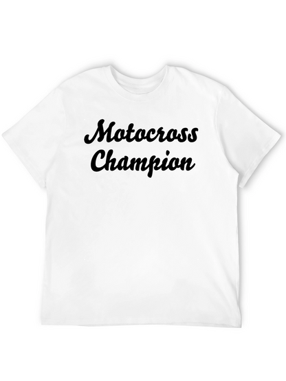 Motocross Champion Graphic Tee - Black T-Shirt