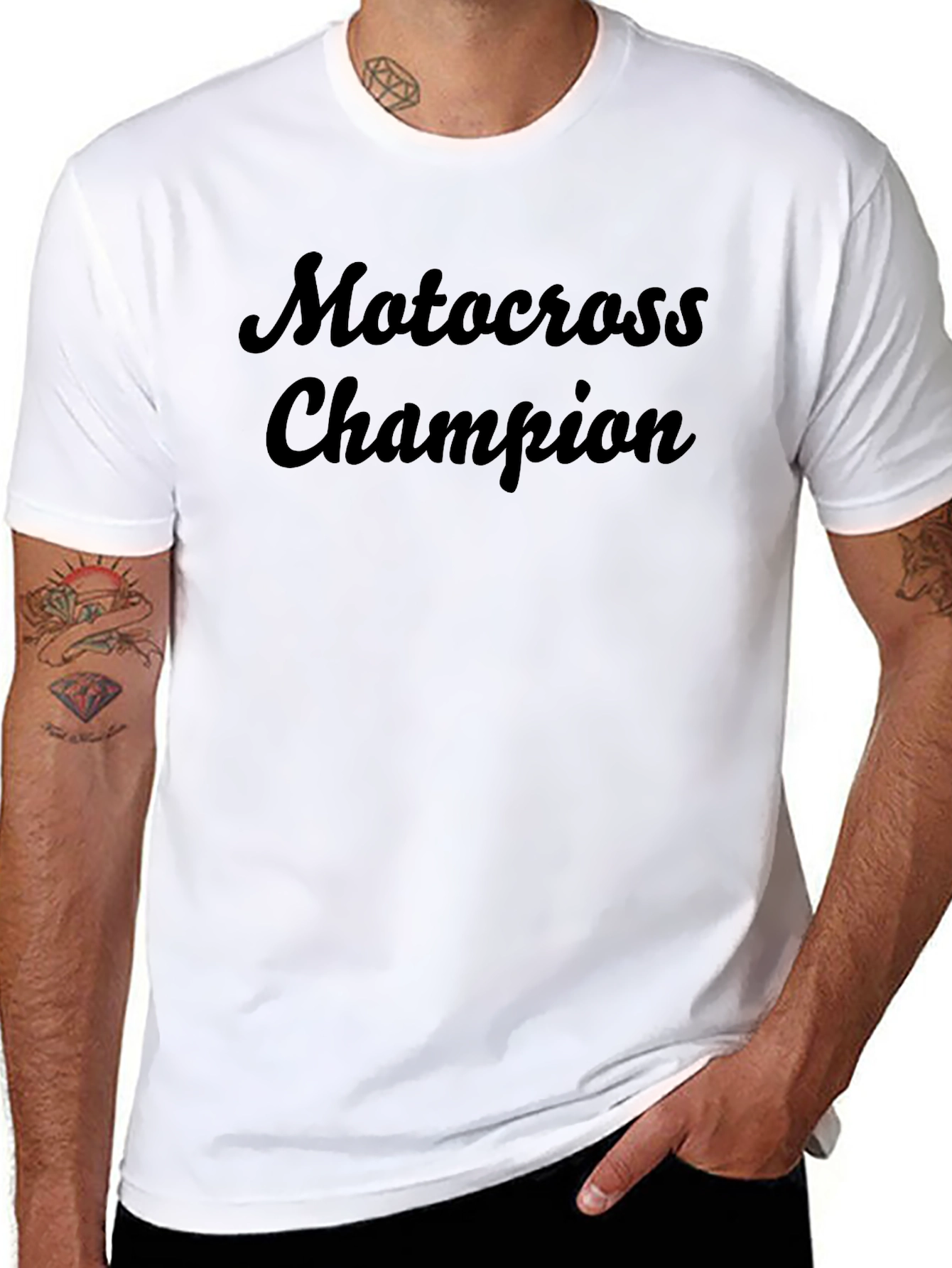 Motocross Champion Graphic Tee - Black T-Shirt