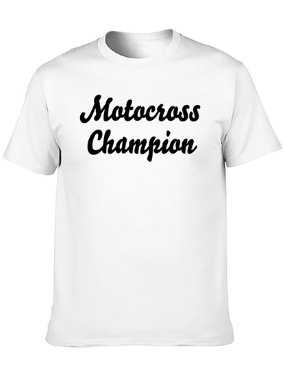 Motocross Champion Graphic Tee - Black T-Shirt