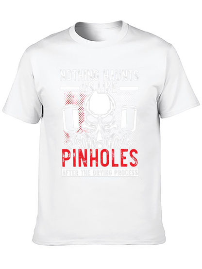 Painter Skull Pinhole T-Shirt