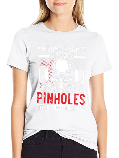 Painter Skull Pinhole T-Shirt