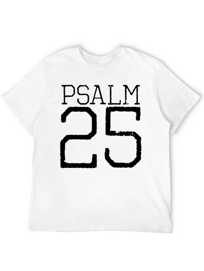 Psalm 25 T-Shirt - Religious Graphic Tee - Black