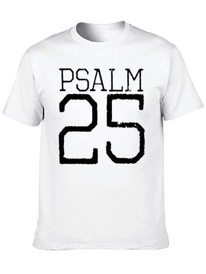 Psalm 25 T-Shirt - Religious Graphic Tee - Black