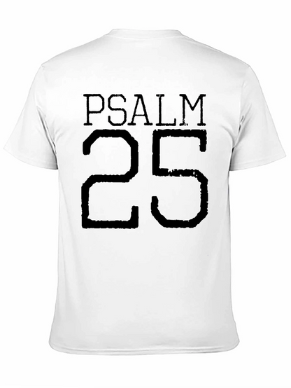 Psalm 25 T-Shirt - Religious Graphic Tee - Black