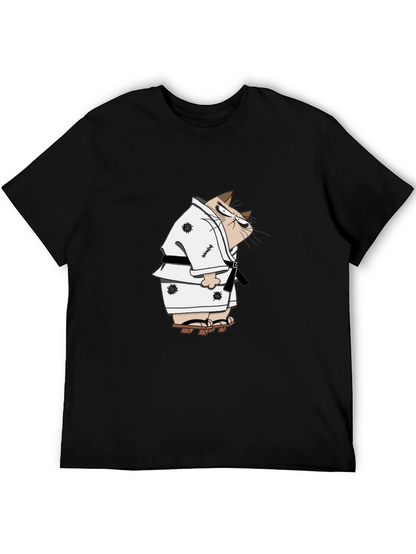 Karate Cat T-Shirt - Martial Arts Funny Tee