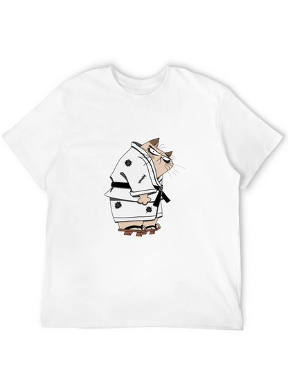 Karate Cat T-Shirt - Martial Arts Funny Tee