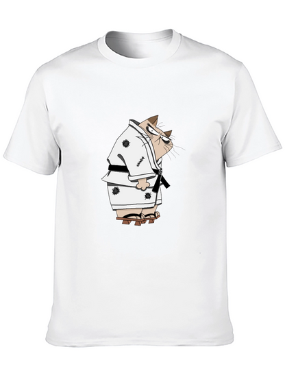 Karate Cat T-Shirt - Martial Arts Funny Tee