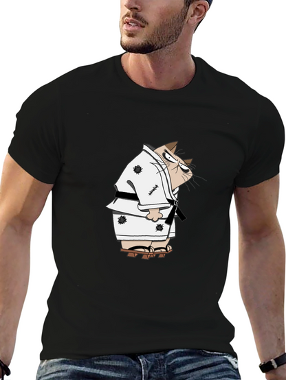Karate Cat T-Shirt - Martial Arts Funny Tee
