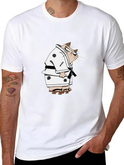 Karate Cat T-Shirt - Martial Arts Funny Tee