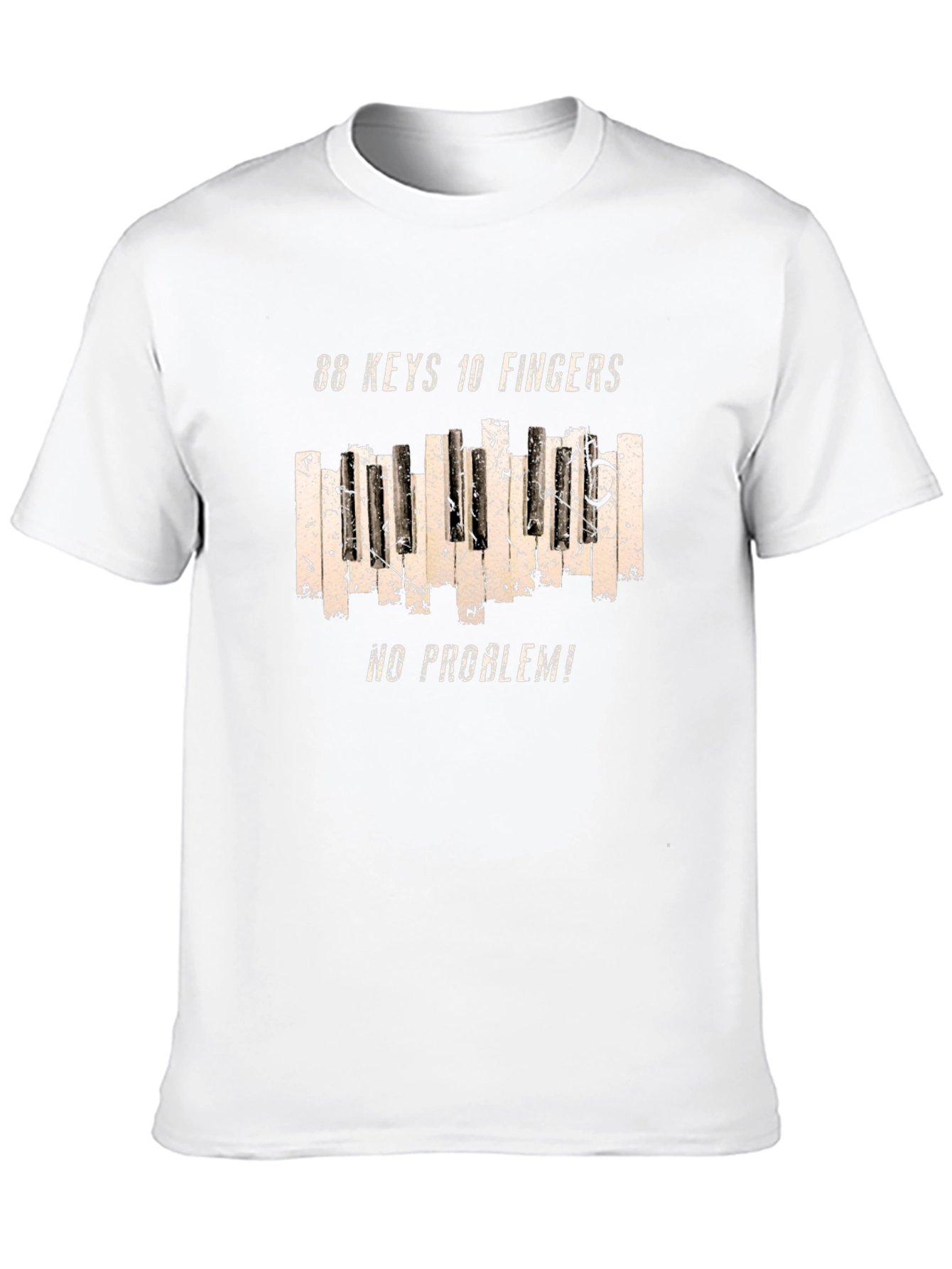 88 Keys 10 Fingers No Problem Graphic Tee