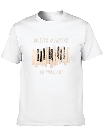 88 Keys 10 Fingers No Problem Graphic Tee