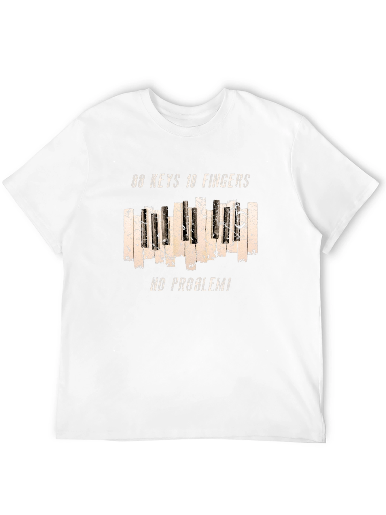 88 Keys 10 Fingers No Problem Graphic Tee